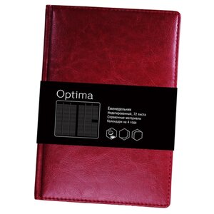 Ежедневник Listoff Optima недатированный, искусственная кожа, А4, 72 листов (фото modal nav 1)