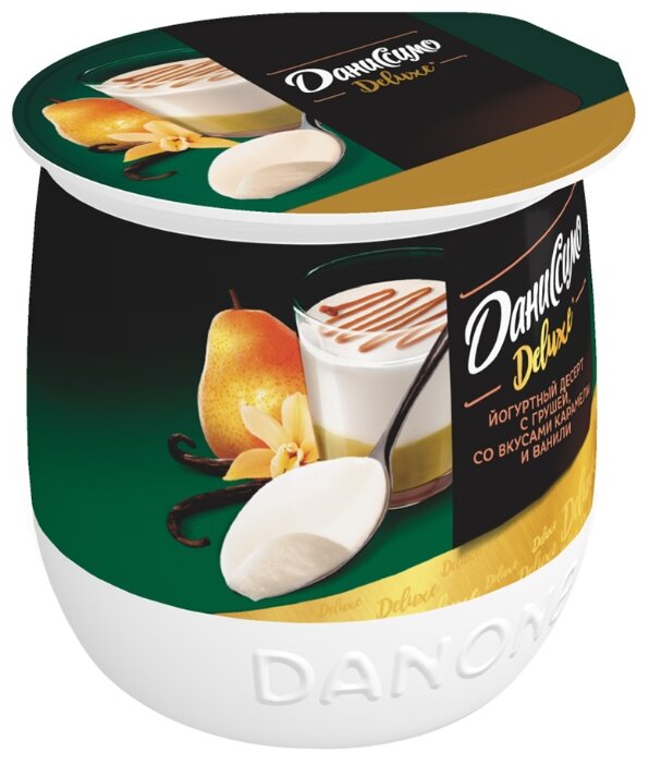 Йогурт Даниссимо Deluxe с грушей, ванилью и карамелью 4.2%, 160 г (фото modal 1)