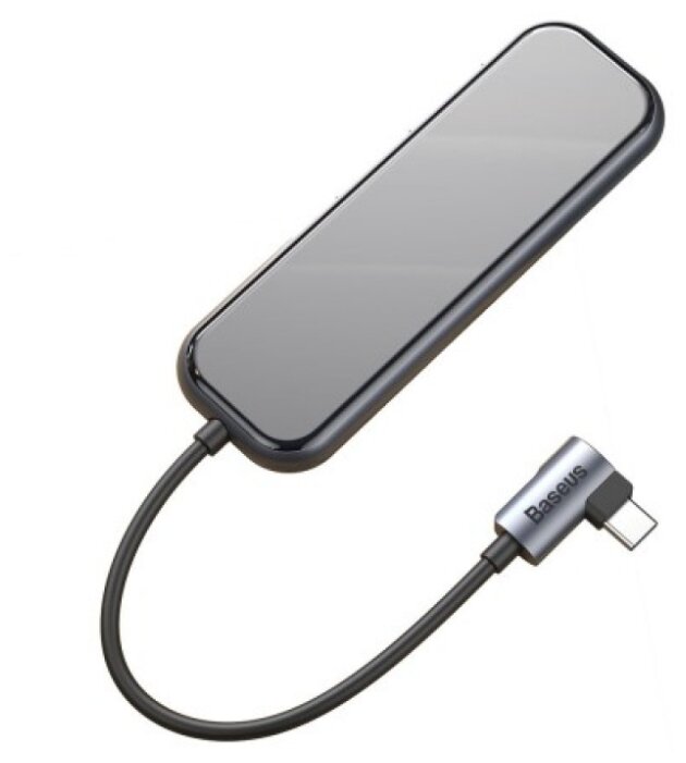 USB-концентратор Baseus Multi-functional HUB Type-C - 3xUSB+HDMI (CAHUB-BZ0G), разъемов: 4 (фото modal 1)