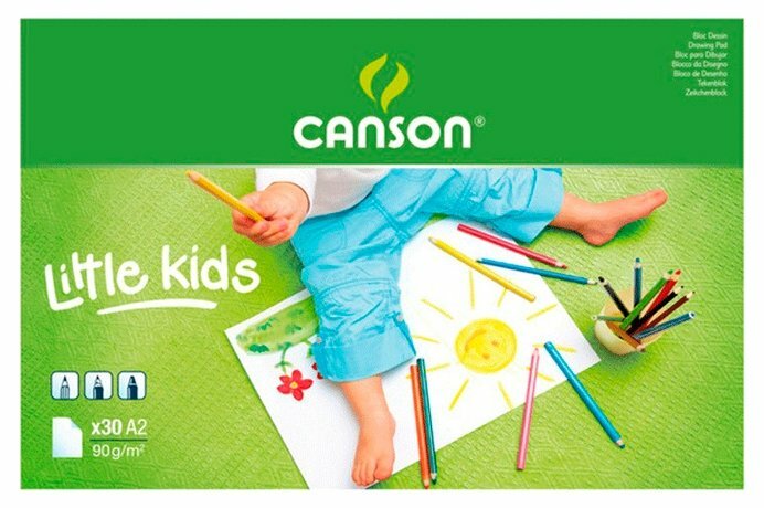 Альбом Canson Drawing Pads for Kids 59.4 х 42 см (A2), 90 г/м², 20 л. (фото modal 1)