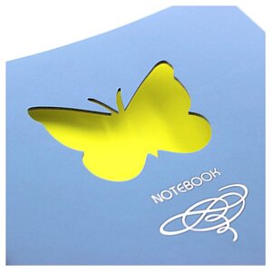 Блокнот Канц-Эксмо Paper Art. Butterfly (голубой) А6+, 80 листов (КЗБФЛ6802934) (фото modal nav 2)
