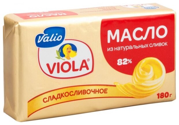 Viola Масло сладкосливочное 82%, 180 г (фото modal 1)