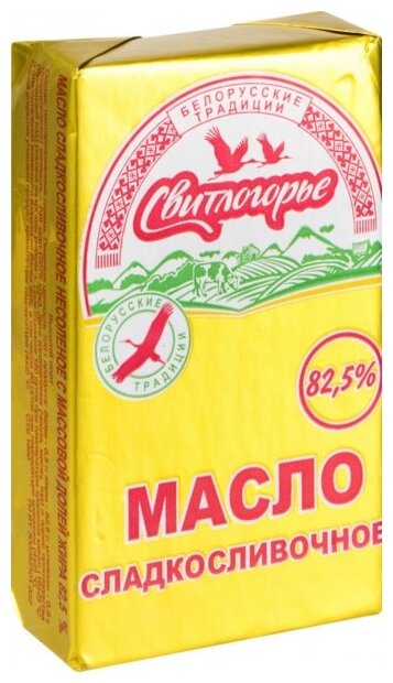 Свитлогорье Масло сладко-сливочное 82.5%, 180 г (фото modal 1)