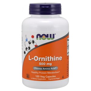 Аминокислота NOW L-Ornithine 500 mg (120 капсул) (фото modal nav 1)