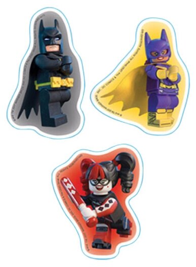 LEGO Набор ластиков Batman movie (Batman/Batgirl/Harley Quinn) 3 шт. (фото modal 2)