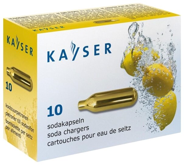 Газовый баллон для сифона Kayser CO2 soda 10 шт. (фото modal 1)