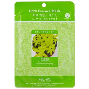 MIJIN Cosmetics тканевая маска Herb Essence с экстрактами целебных трав (фото modal nav 1)