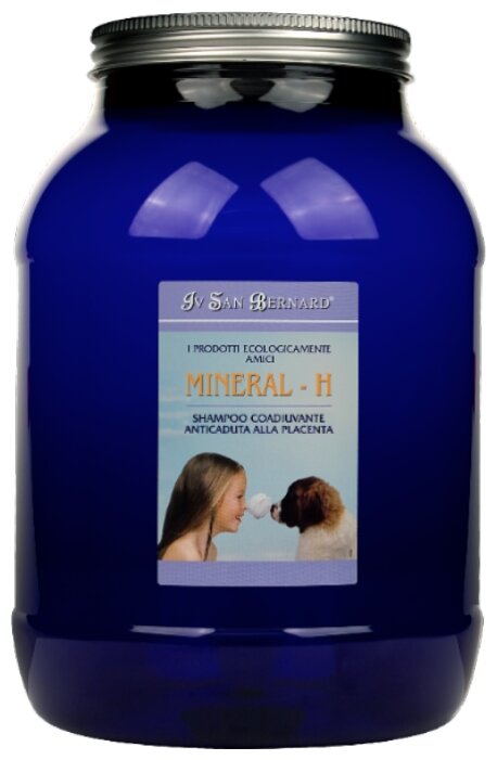 Шампунь Iv San Bernard Mineral H для укрепления шерсти с экстрактом плаценты и микроэлементами, 3 л (фото modal 1)