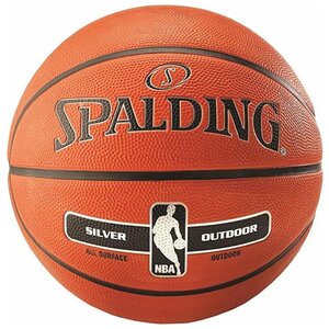 Баскетбольный мяч Spalding NBA Silver, р. 7 (фото modal nav 1)