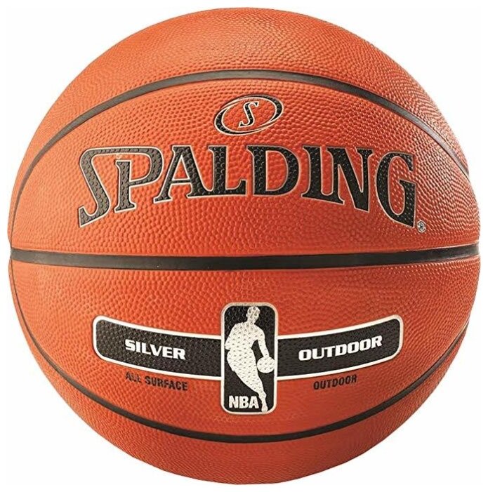 Баскетбольный мяч Spalding NBA Silver, р. 7 (фото modal 1)