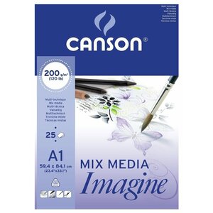 Альбом Canson Imagine 84.1 х 59.4 см (A1), 200 г/м², 25 л. (фото modal nav 1)