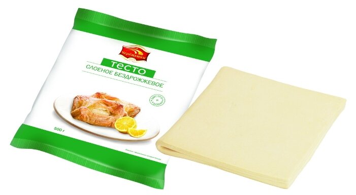 Черемушки Замороженное тесто слоеное бездрожжевое 500 г (фото modal 2)