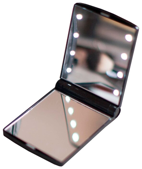 Зеркало косметическое карманное GESS uLike Compact с подсветкой (фото modal 1)