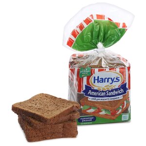 Harrys Хлеб American Sandwich пшенично-ржаной сандвичный в нарезке 470 г (фото modal nav 1)