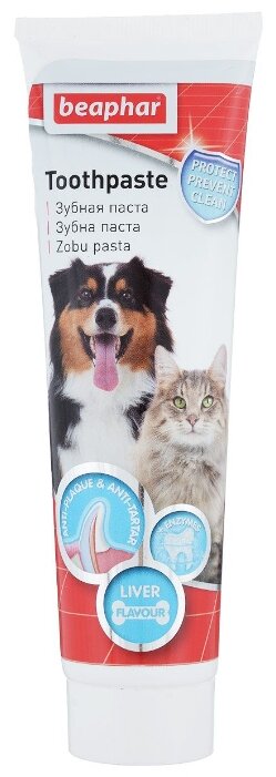 Зубная паста Beaphar для собак и кошек со вкусом печени 100 г (фото modal 1)
