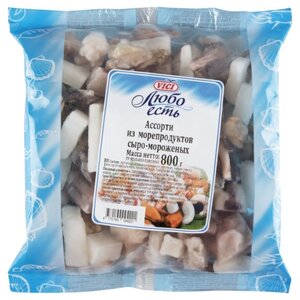 Vici Ассорти из морепродуктов сыро-мороженое 800 г (фото modal nav 1)