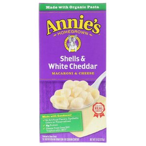 Annie's Макароны Shells & White Cheddar, 170 г (фото modal nav 1)