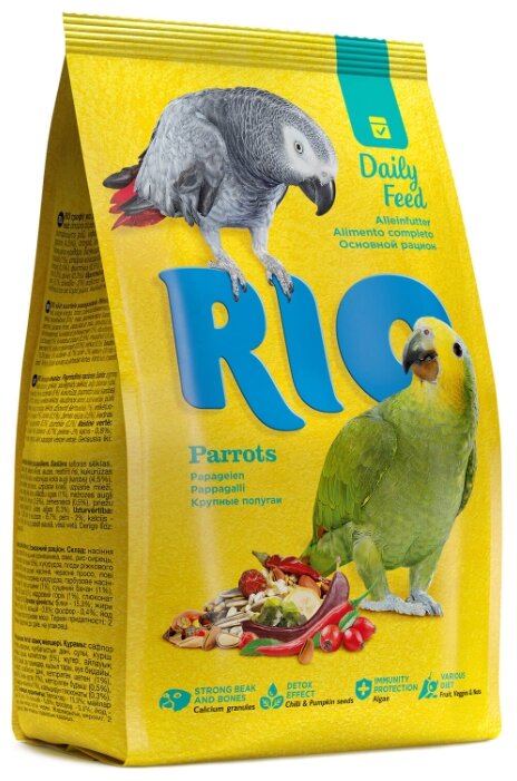 RIO корм Daily feed для крупных попугаев (фото modal 2)