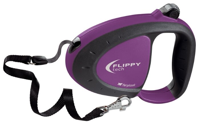 Поводок-рулетка для собак Ferplast Flippy Tech L лента (фото modal 4)