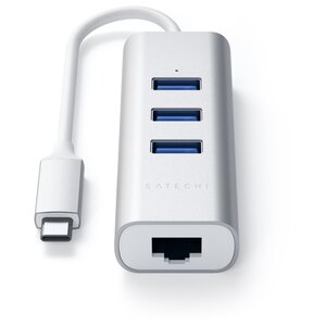 USB-концентратор Satechi Type-C 2-in-1 USB 3.0 Aluminum 3 Port Hub and Ethernet Port (ST-TC2N1USB31A), разъемов: 3 (фото modal nav 3)