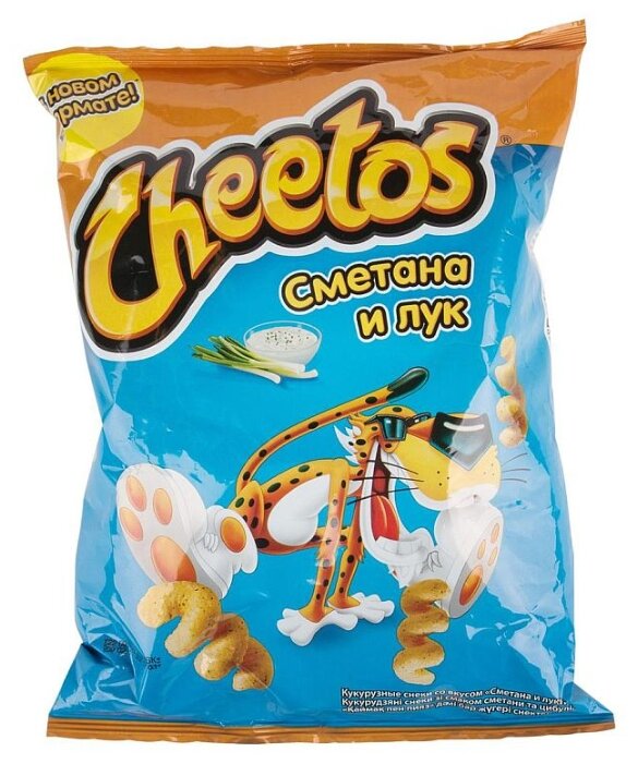 Кукурузные палочки Cheetos Сметана и лук 55 г (фото modal 1)