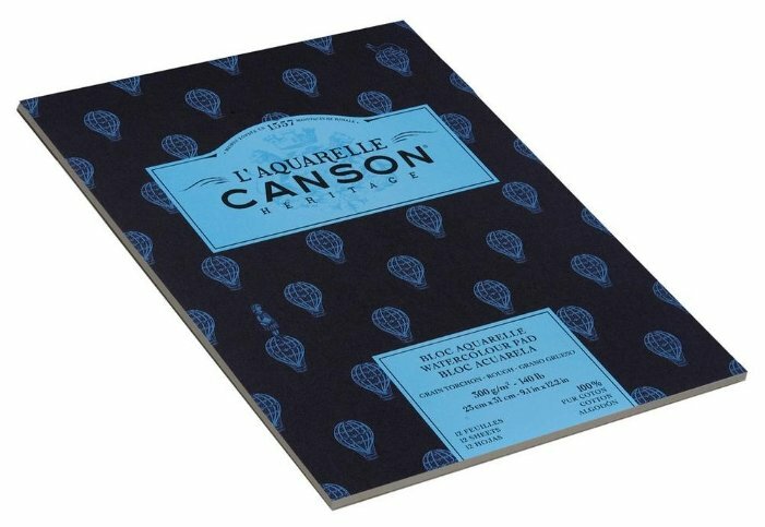 Альбом для акварели Canson Heritage Grain Torchon Rough 31 х 23 см, 300 г/м², 12 л. (фото modal 2)