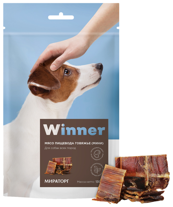 Лакомство для собак Winner Пищевод говяжий мини (фото modal 1)