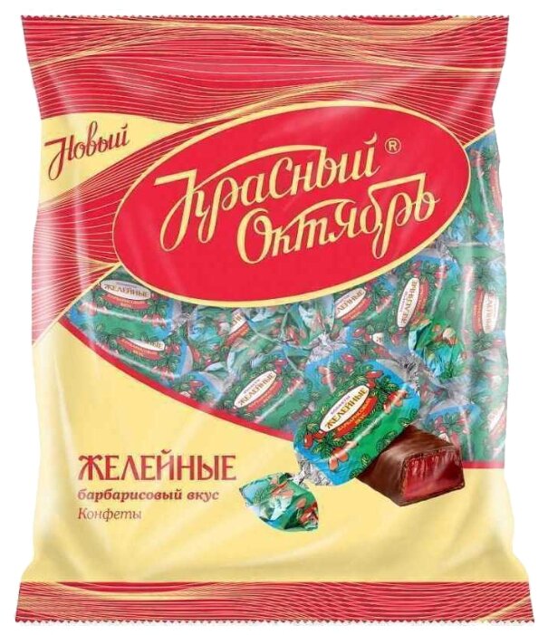 Конфеты Красный Октябрь Желейные, вкус барбарис, пакет (фото modal 1)