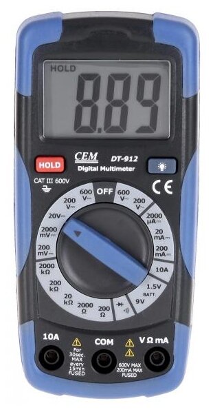 Мультиметр CEM DT-912 (фото modal 1)
