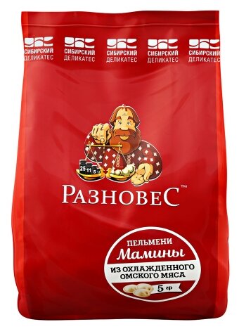 Сибирский деликатес Пельмени Разновес Мамины 800 г (фото modal 1)
