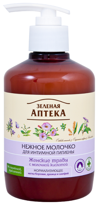 Зелёная Аптека Молочко для интимной гигиены Женские травы, 370 мл (фото modal 1)