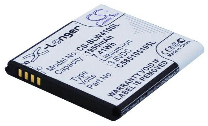 Аккумулятор Cameron Sino CS-BLW410SL для Archos 40 Cesium, Highscreen WinWin (фото modal 1)