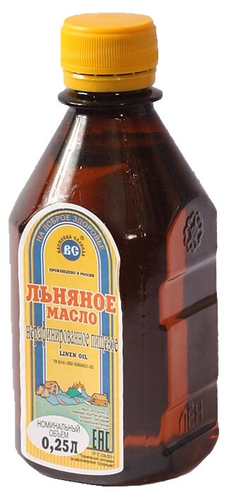 Василева Слобода Масло льняное нерафинированное пищевое, пластиковая бутылка (фото modal 2)