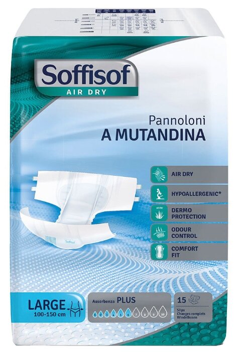 Подгузники для взрослых Soffisof Air Dry Plus (15 шт.) (фото modal 1)