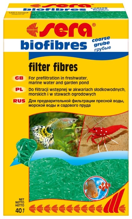 Наполнитель Sera Biofibres Coarse 40 г (фото modal 1)