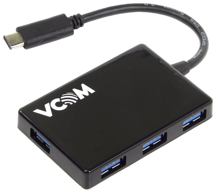 USB-концентратор VCOM DH310, разъемов: 5 (фото modal 1)