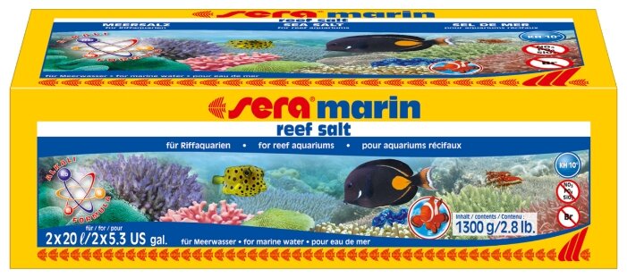 Sera Marin Reef Salt средство для подготовки водопроводной воды (фото modal 1)