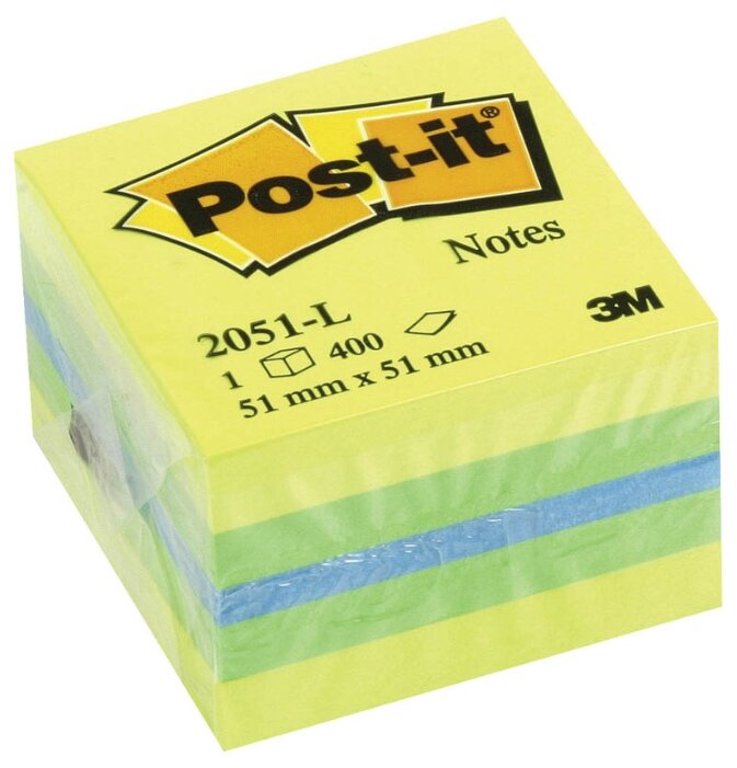 Post-it Блок-кубик 51х51 мм, 400 штук (2051-L) (фото modal 1)
