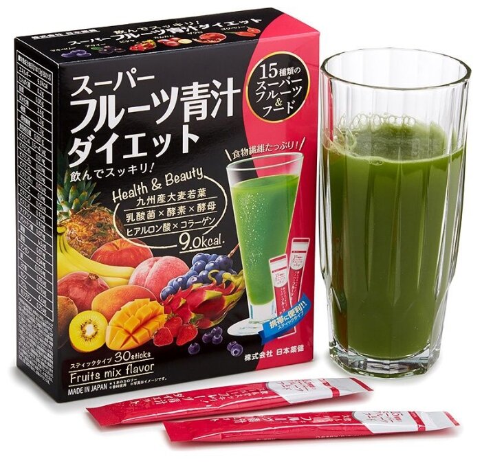 Смесь для напитка Nihon-yakken Аодзиру 15 фруктов+коллаген 3 г (фото modal 2)