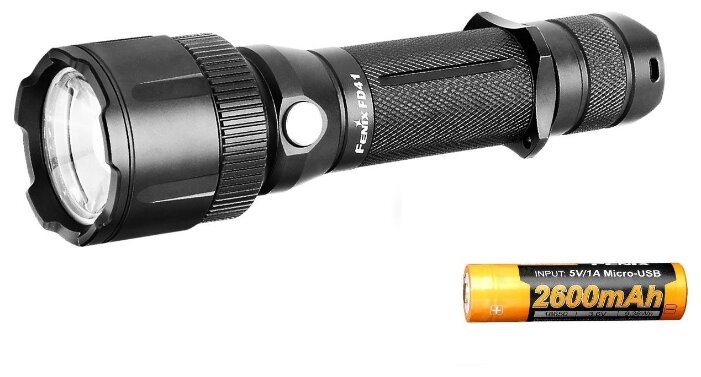 Ручной фонарь Fenix FD41 с аккумулятором (фото modal 1)