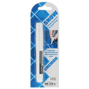BRADEX карандаш для отбеливания сантехнических швов Снежок (фото modal nav 1)