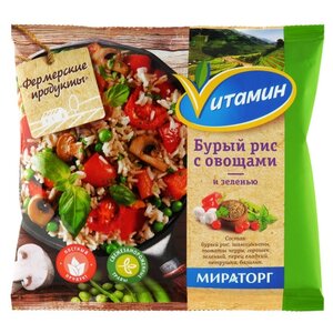 Vитамин Бурый рис с овощами и зеленью 410 г (фото modal nav 1)
