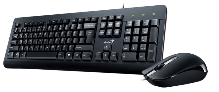 Клавиатура и мышь Genius KM-160 Black USB (фото modal 1)