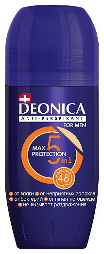 Антиперспирант ролик Deonica for men Max-Protection 5в1 (фото modal 1)