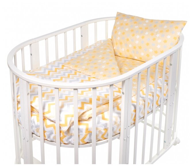 SWEET BABY комплект в овальную кроватку Colori (4 предмета) (фото modal 3)
