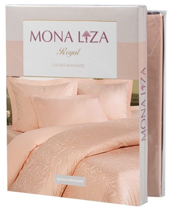 Постельное белье 2-спальное Mona Liza Royal Волна кремовый 5438/10 сатин-жаккард (фото modal 5)