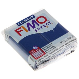 Полимерная глина FIMO Effect запекаемая синий металлик (8020-38), 57 г (фото modal nav 2)