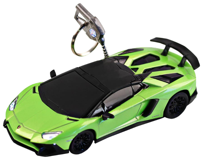 Легковой автомобиль Автопанорама Lamborghini Aventador LP750 SuperVeloce Roadster (J30105/JB1200172) 1:32 11.8 см (фото modal 1)