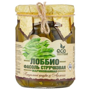 Фасоль Ecofood Armenia Лоббио стручковая маринованная, стеклянная банка 500 г (фото modal nav 1)
