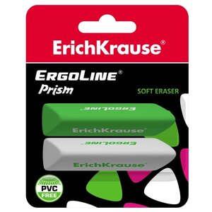ErichKrause Набор ластиков ErgoLine Prism, 2 шт (фото modal nav 4)